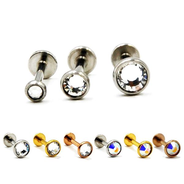 bog-2pcs 316l surgical steel internally threaded flat cz gem labret lip ring crystal ear cartilage tragus helix piercing earring q jllqpf, Silver
bog-2pcs 316l surgical steel internally threaded flat cz gem labret lip ring crystal ear cartilage tragus helix piercing earring q jllqpf, Silver