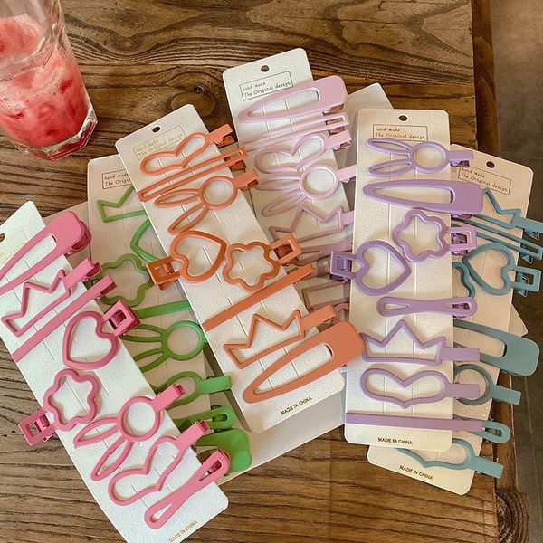 10pcs/set colorful cute geometric hollow matte hairpins sweet hair clip simple barrette women girls fashion hair accessorie, Slivery;white
10pcs/set colorful cute geometric hollow matte hairpins sweet hair clip simple barrette women girls fashion hair accessorie, Slivery;white