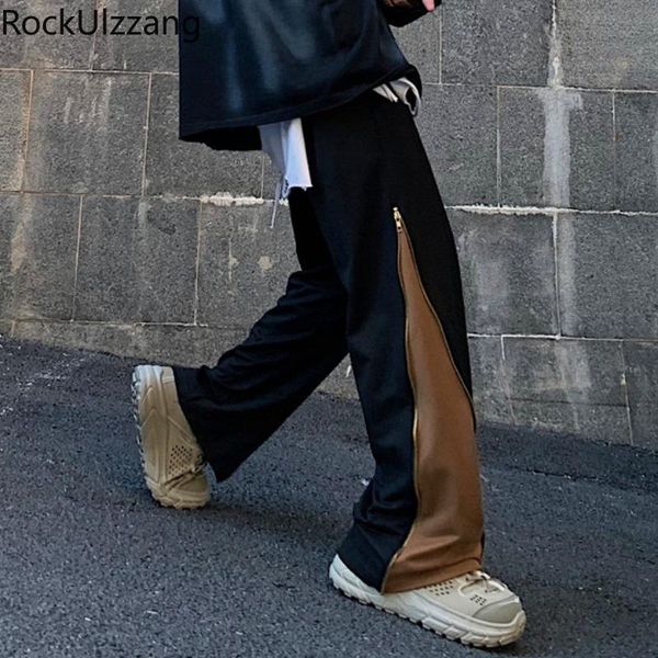 men's pants fall thin sweatpant streetwear colorblock patchwork zipper loose straight pant cotton hip hop fashion tracksuit men, Black
men's pants fall thin sweatpant streetwear colorblock patchwork zipper loose straight pant cotton hip hop fashion tracksuit men, Black