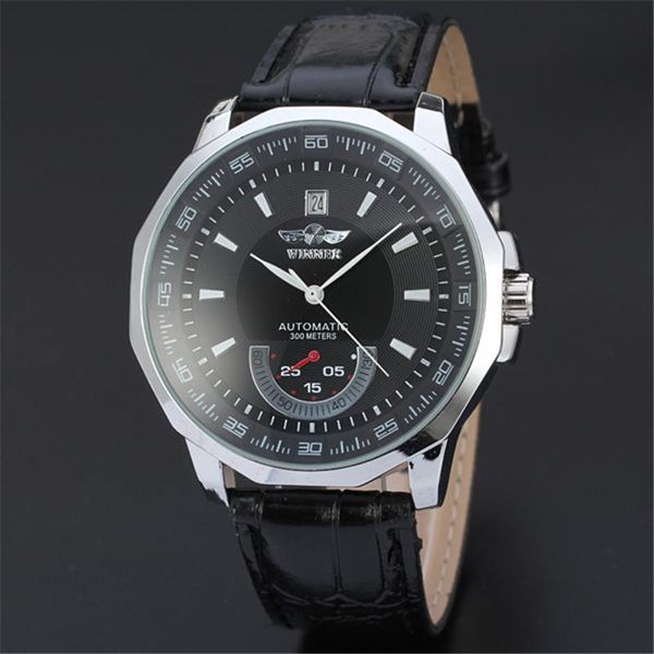 brand winner watches men sports watches leather band date matic mechanical wristwatches man watch reloj hombre 2020 bbyzou alice_bag, Silver
brand winner watches men sports watches leather band date matic mechanical wristwatches man watch reloj hombre 2020 bbyzou alice_bag, Silver