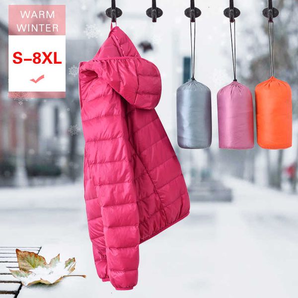 s-8xl winter women ultra light down jacket white duck down hooded jacket slim thin warm coat parka female solid portable outwear sh190913, Black
s-8xl winter women ultra light down jacket white duck down hooded jacket slim thin warm coat parka female solid portable outwear sh190913, Black