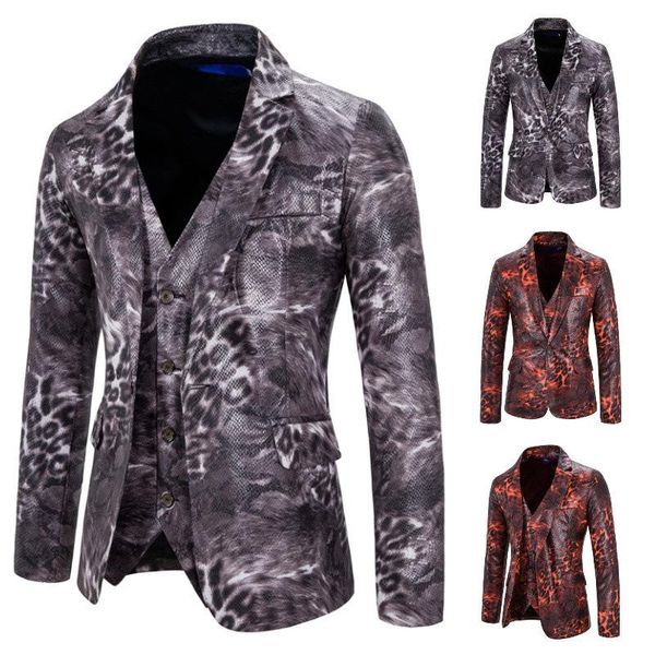 fashion men's blazers lapel single breasted fashion personality leopard grain decor party wedding stage singers male suit, White;black
fashion men's blazers lapel single breasted fashion personality leopard grain decor party wedding stage singers male suit, White;black