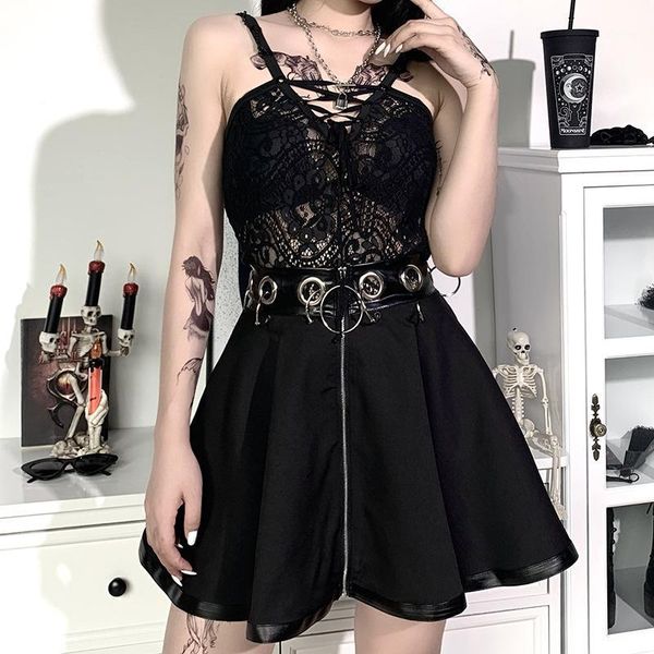 lace hollow out see through sling gothic black bandage camis streetwear punk girls tank party nightclub female, White
lace hollow out see through sling gothic black bandage camis streetwear punk girls tank party nightclub female, White