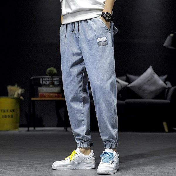 men's jeans trousers sweatpants cargo pants 2021 harem denim cotton spring and autumn loose korean fashion sets clothing, Blue
men's jeans trousers sweatpants cargo pants 2021 harem denim cotton spring and autumn loose korean fashion sets clothing, Blue