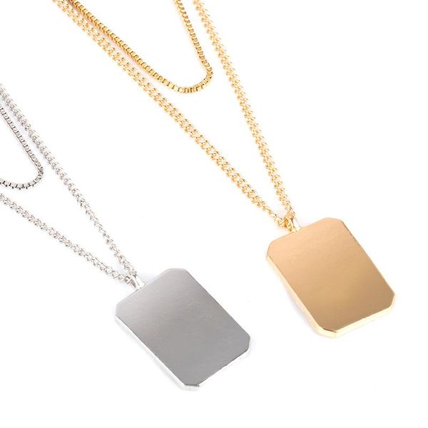 chains hip hop women multilayer square tag charm pendant choker necklace boho long chain jewelry, Silver
chains hip hop women multilayer square tag charm pendant choker necklace boho long chain jewelry, Silver