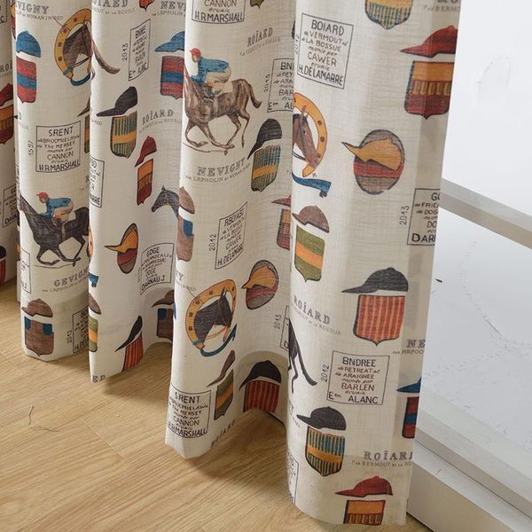 american cartoon boys kids room knight horse pattern curtain for window bedroom cotton linen tulle curtain drape x081#40
american cartoon boys kids room knight horse pattern curtain for window bedroom cotton linen tulle curtain drape x081#40