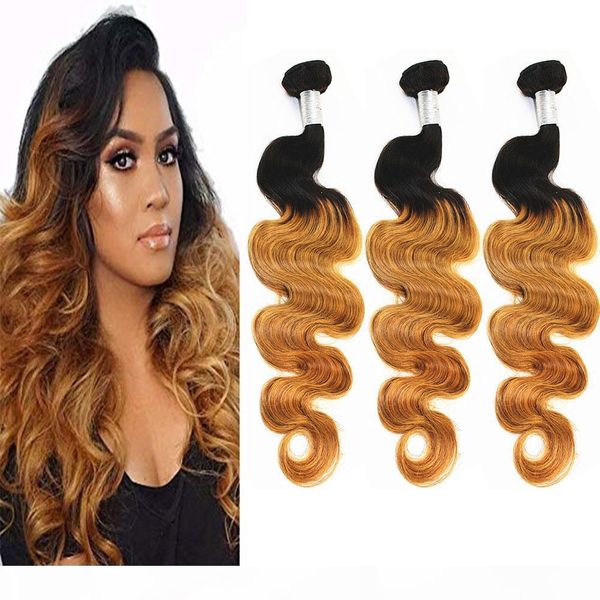 body wave ombre bundles remy hair extensions peruvian brazilian indian 100% virgin human hair weaves color t1b 27 8-28inch, Black
body wave ombre bundles remy hair extensions peruvian brazilian indian 100% virgin human hair weaves color t1b 27 8-28inch, Black