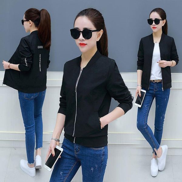 spring black basic jacket women fashion streetwear plus size 4xl bomber jackets summer shirt sunscreen jacket, Black;brown
spring black basic jacket women fashion streetwear plus size 4xl bomber jackets summer shirt sunscreen jacket, Black;brown