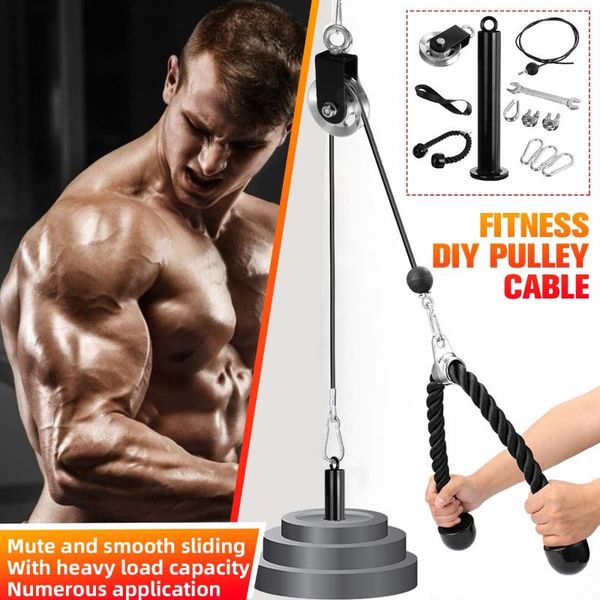 diy exercise fitness pulley cable system kit muscle trainer multifunction workout machine attachment home gym fitness equipment
diy exercise fitness pulley cable system kit muscle trainer multifunction workout machine attachment home gym fitness equipment