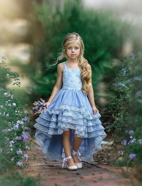new sky blue flower girls dresses for wedding birthday party spaghetti straps lace beach boho high low tiered first communion dress, White;blue
new sky blue flower girls dresses for wedding birthday party spaghetti straps lace beach boho high low tiered first communion dress, White;blue