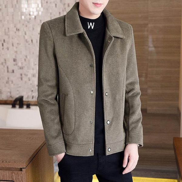 2020 new autumn winter jacket men's woolen coat short windbreaker slim fit handsome woolen trench coat blends, Black
2020 new autumn winter jacket men's woolen coat short windbreaker slim fit handsome woolen trench coat blends, Black