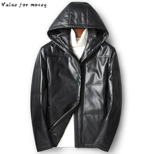 leather men's jacket winter genuine leather jacket men hooded sheepskin down coat chaqueta cuero hombre 81xyr0029 yy262, Black
leather men's jacket winter genuine leather jacket men hooded sheepskin down coat chaqueta cuero hombre 81xyr0029 yy262, Black