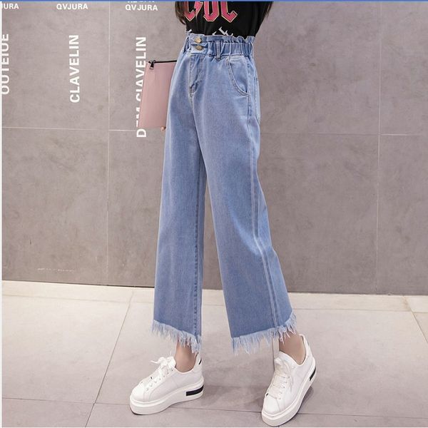 spring, summer and autumn of 2019 father jeans female korean students ulzzang wide leg loose nine point straight pants, Blue
spring, summer and autumn of 2019 father jeans female korean students ulzzang wide leg loose nine point straight pants, Blue