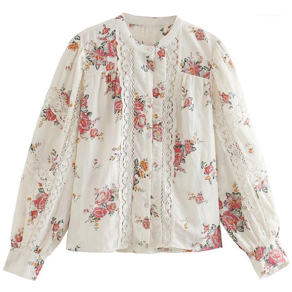women's blouses & shirts fandy lokar prairie chic o neck women fashion floral printed lace elegant long sleeve female ladies gy1, White
women's blouses & shirts fandy lokar prairie chic o neck women fashion floral printed lace elegant long sleeve female ladies gy1, White