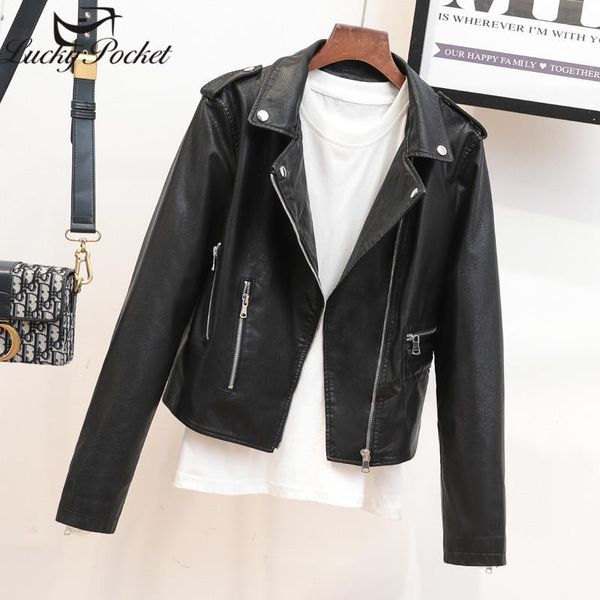 women's jackets women spring autumn black lapel pu leather coat ladies fashion solid color rivet epaulet zipper jacket loose outerwear, Black;brown
women's jackets women spring autumn black lapel pu leather coat ladies fashion solid color rivet epaulet zipper jacket loose outerwear, Black;brown
