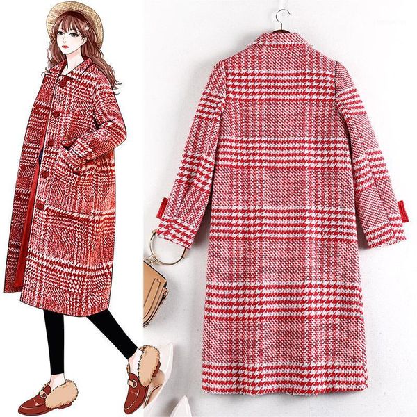 women's wool & blends winter red cashmere outwear plus size women's 2021 loose temperament abrigos mujer invierno lapel elegant wo, Black
women's wool & blends winter red cashmere outwear plus size women's 2021 loose temperament abrigos mujer invierno lapel elegant wo, Black