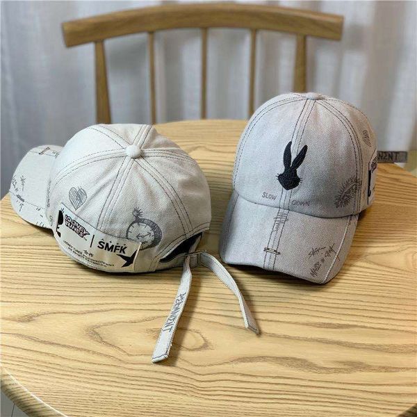 baseball cap rabbit hip hop hand painted hat women's fashion brand same style spring autumn national trend men's and korean duck t, Blue;gray
baseball cap rabbit hip hop hand painted hat women's fashion brand same style spring autumn national trend men's and korean duck t, Blue;gray
