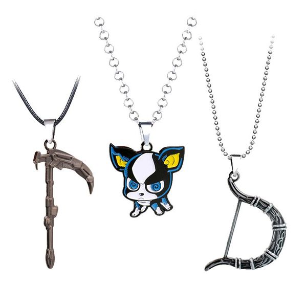 pendant necklaces jojos bizarre adventure necklace iggy arrow sickle anime metal chain choker women charm gifts jewelry collares, Silver
pendant necklaces jojos bizarre adventure necklace iggy arrow sickle anime metal chain choker women charm gifts jewelry collares, Silver