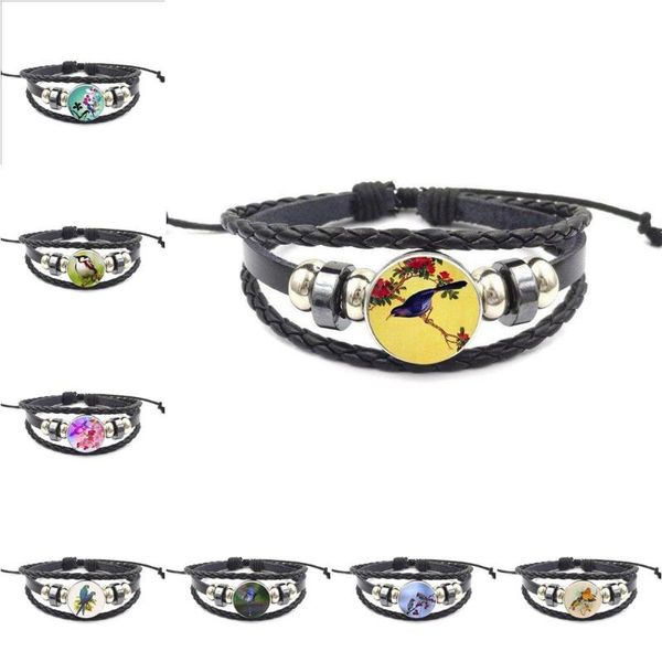 ej glaze new arrival black leather bracelet bangle glass cabochon jewellery for wedding vintage style bird, Golden;silver
ej glaze new arrival black leather bracelet bangle glass cabochon jewellery for wedding vintage style bird, Golden;silver