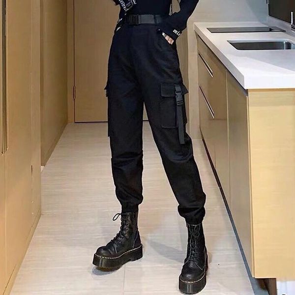 harajuku punk pants trousers casual cargo pants women high waist plus size summer trousers women joggers korea pants belt, Black;white
harajuku punk pants trousers casual cargo pants women high waist plus size summer trousers women joggers korea pants belt, Black;white