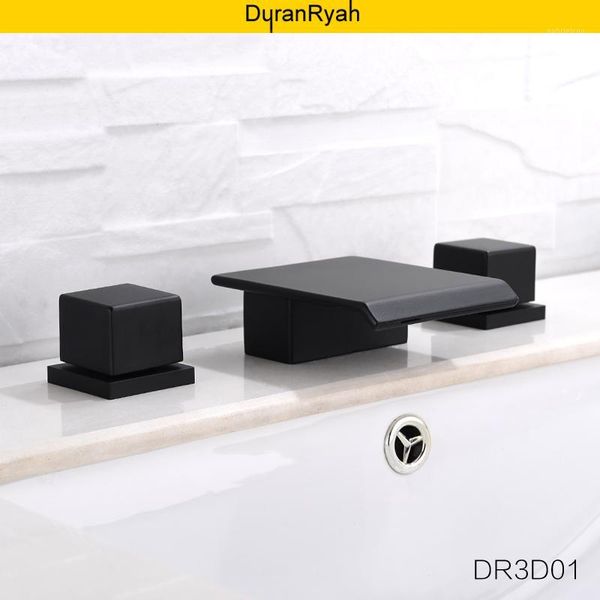 duranryan all copper black and cold three-hole basin faucet three-piece bathroom cabinet basin waterfall outlet1
duranryan all copper black and cold three-hole basin faucet three-piece bathroom cabinet basin waterfall outlet1