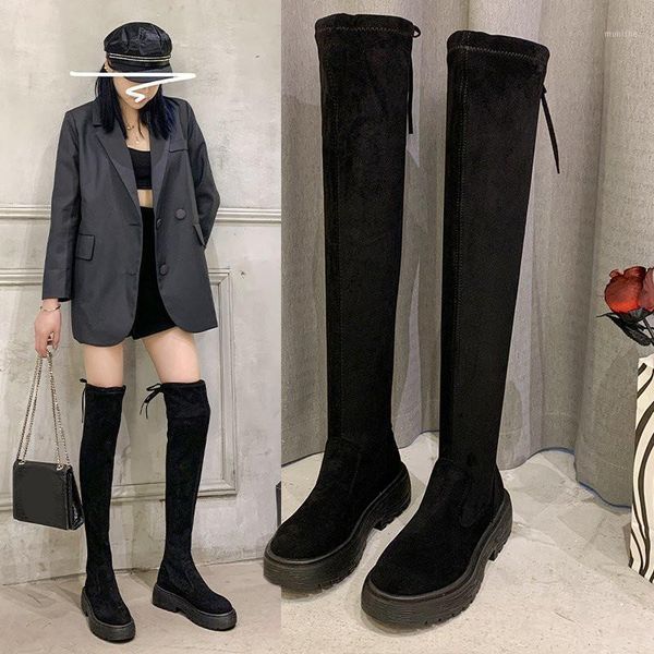 boots flat platform women's rubber shoes rain luxury designer thigh high heels high round toe booties ladies1, Black
boots flat platform women's rubber shoes rain luxury designer thigh high heels high round toe booties ladies1, Black