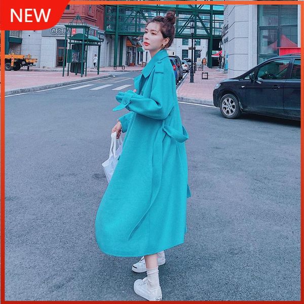 women's wool & blends 2021 autumn and winter high-end temperament mid-length woolen coat double-sided cashmere lake blue women, Black
women's wool & blends 2021 autumn and winter high-end temperament mid-length woolen coat double-sided cashmere lake blue women, Black