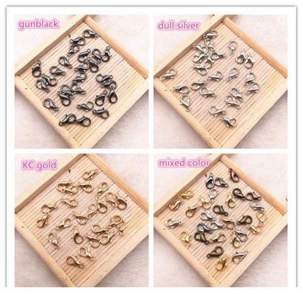 50pcs 10mm metal lobster clasps hooks for jewelry finding kc gold/silver/gun black color connect buckle diy necklace& jllstr
50pcs 10mm metal lobster clasps hooks for jewelry finding kc gold/silver/gun black color connect buckle diy necklace& jllstr