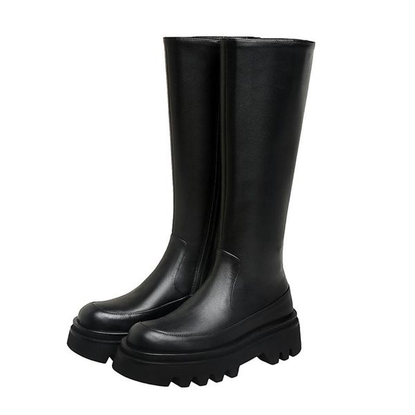 rubber combat boots women genuine leather black 2020 fashion knee high boots women shoes winter high ladies quality
rubber combat boots women genuine leather black 2020 fashion knee high boots women shoes winter high ladies quality