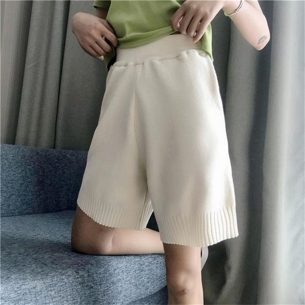 women's shorts casual women wide leg knit summer 2021 stretchy high waist black/beige loose female korean chic fashion, White;black
women's shorts casual women wide leg knit summer 2021 stretchy high waist black/beige loose female korean chic fashion, White;black