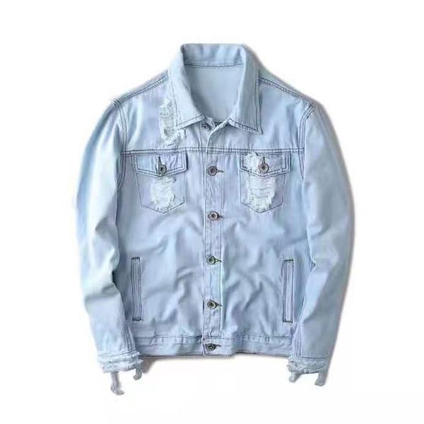 new luxurys mens designer jackets slim mens womens stripes retro casual denim jacket hip hop distressed ripped denim coat jacket, Black;brown
new luxurys mens designer jackets slim mens womens stripes retro casual denim jacket hip hop distressed ripped denim coat jacket, Black;brown