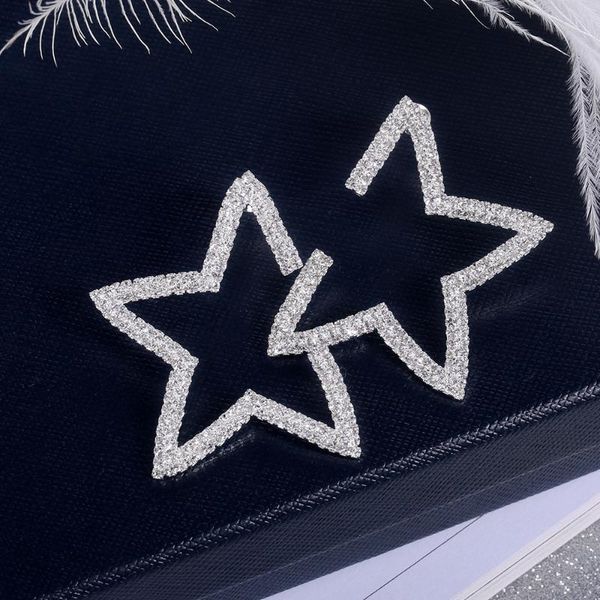 dangle & chandelier fashion full zircon five-pointed star earrings simple shape women's set with rhinestones exaggerated wild, Silver
dangle & chandelier fashion full zircon five-pointed star earrings simple shape women's set with rhinestones exaggerated wild, Silver