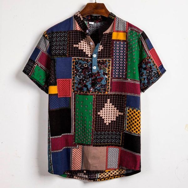 summer shirt men 2020 ethnic style vintage printing short sleeve loose stand collar hawaiian shirts blouse camisas hombre 20551, White;black
summer shirt men 2020 ethnic style vintage printing short sleeve loose stand collar hawaiian shirts blouse camisas hombre 20551, White;black