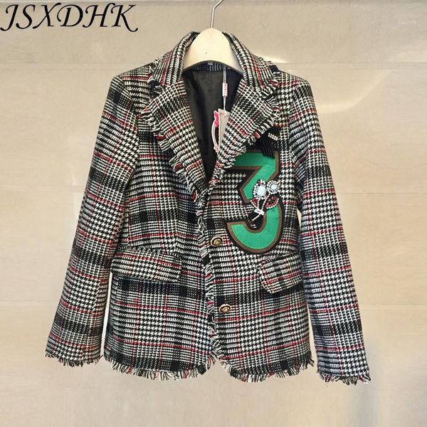 jsxdhk autumn winter women tweed jacket coat 2019 luxury daimaond beading number tassel plaid single breasted fashion outerwear1, Black;brown
jsxdhk autumn winter women tweed jacket coat 2019 luxury daimaond beading number tassel plaid single breasted fashion outerwear1, Black;brown