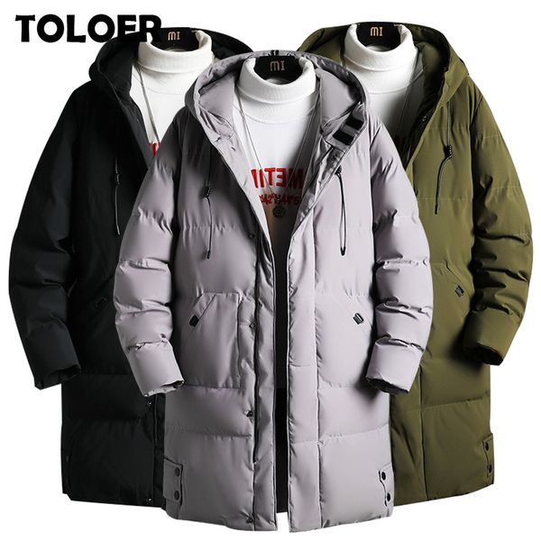 2020 winter men's down jacket hooded fashion long down coats men windproof waterproof thick warm brand mens clothing long parkas q1209, Black
2020 winter men's down jacket hooded fashion long down coats men windproof waterproof thick warm brand mens clothing long parkas q1209, Black