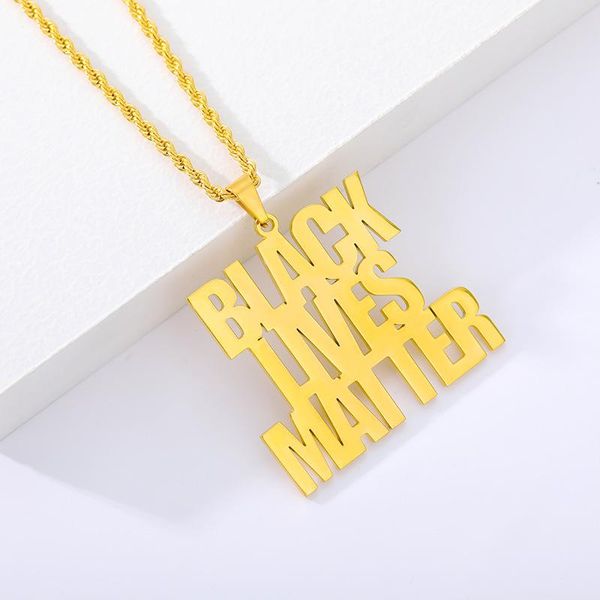 new stainless steel letter choker black lives matter pendant necklace creative hip hop punk for men jewelry for peace wholesale, Silver
new stainless steel letter choker black lives matter pendant necklace creative hip hop punk for men jewelry for peace wholesale, Silver