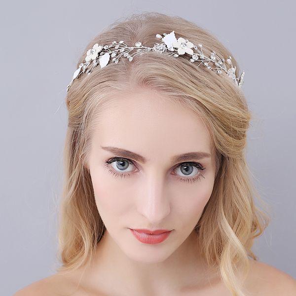 o947 handmade luxury women wedding bridal headpiece crystal rhinestone alloy flower marriage pageant bride headband with ribbon, Silver
o947 handmade luxury women wedding bridal headpiece crystal rhinestone alloy flower marriage pageant bride headband with ribbon, Silver