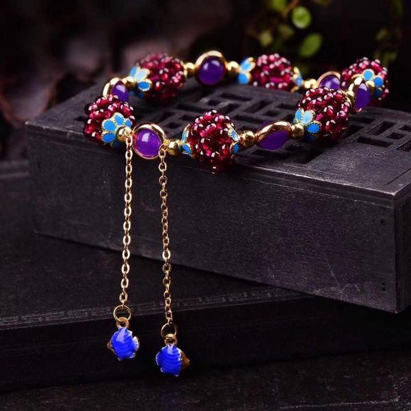 charm bracelets crystal charming bracelet fine jewelry for women natural garnet stone ethnic multi-circle female, Golden;silver
charm bracelets crystal charming bracelet fine jewelry for women natural garnet stone ethnic multi-circle female, Golden;silver