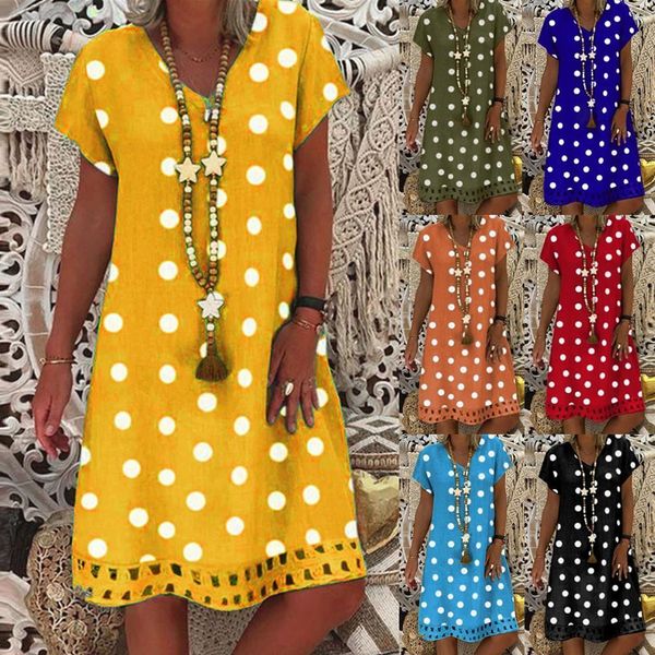 #h30 summer dress women vintage dress casual polka dot print a-line party dresses v-neck short sleeve dress fashion, Black;gray
#h30 summer dress women vintage dress casual polka dot print a-line party dresses v-neck short sleeve dress fashion, Black;gray