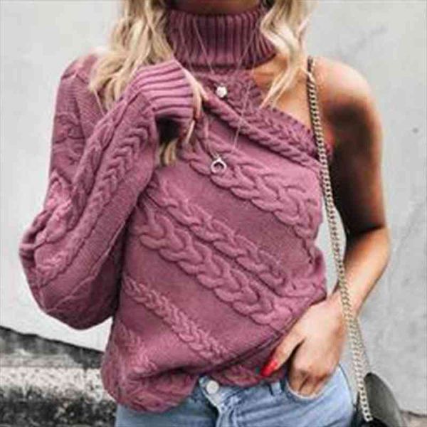 one shoulder turtleneck knitted sweater women long sleeve twist solid female sweaters autumn pullover vintage chic, White;black
one shoulder turtleneck knitted sweater women long sleeve twist solid female sweaters autumn pullover vintage chic, White;black