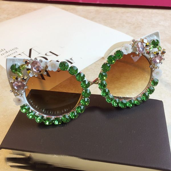 3wbrand design handmade hrinestone cat eye fashion szreates женщины цветок с жемчугом круглые винтажные солнцезащитные очки пляжная вечеринк
3wbrand design handmade hrinestone cat eye fashion szreates женщины цветок с жемчугом круглые винтажные солнцезащитные очки пляжная вечеринк
