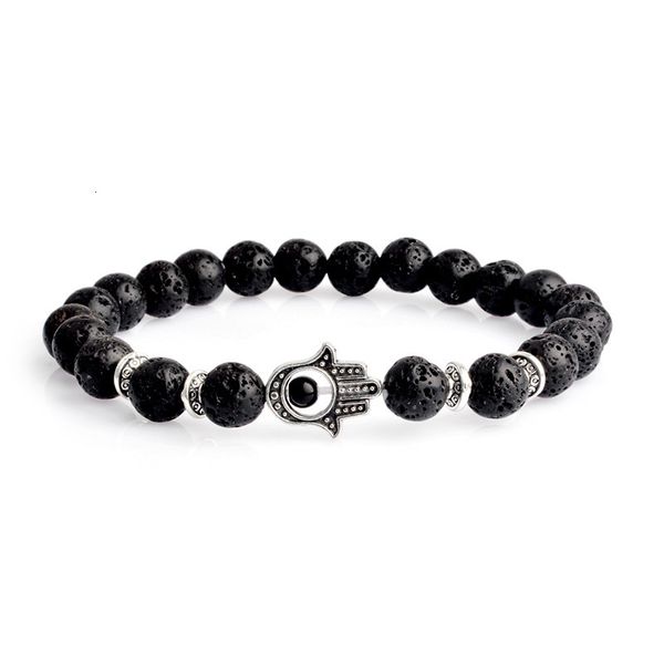 wholesale girls statement jewelry fashion natural lava volcano stone eyes hand beaded bracelets bangles for women, Black
wholesale girls statement jewelry fashion natural lava volcano stone eyes hand beaded bracelets bangles for women, Black