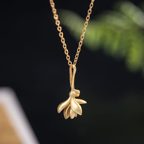 2021 new product 925 silver fashion magnolia necklace women's retro flower jewelry valentine's day gift for girlfriend q0531
2021 new product 925 silver fashion magnolia necklace women's retro flower jewelry valentine's day gift for girlfriend q0531
