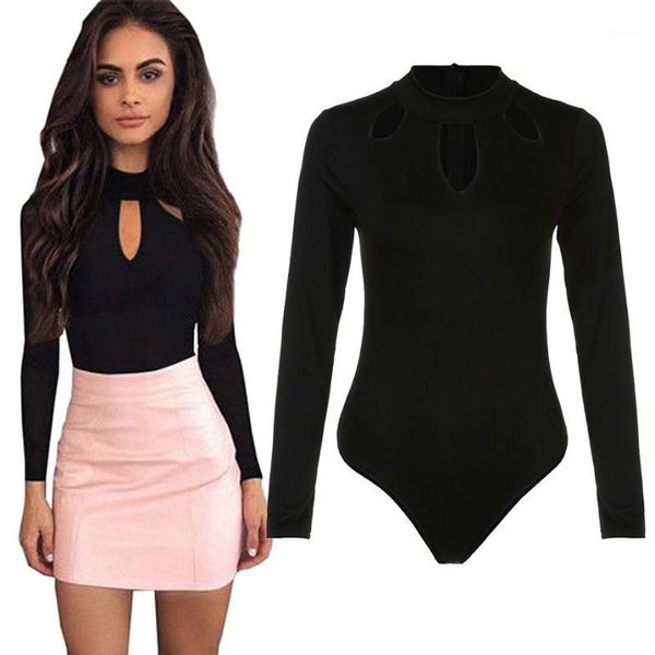 womens ladies o neck long sleeve bodysuit hollow out clubwear solid fashion casual playsuit jumpsuit1, Black;white
womens ladies o neck long sleeve bodysuit hollow out clubwear solid fashion casual playsuit jumpsuit1, Black;white