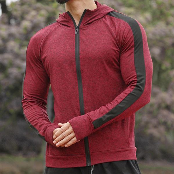 running jackets men long sleeve jacket gym hoodie hooded sports hiking sweatshirt mens training gyms clothing, Black;red
running jackets men long sleeve jacket gym hoodie hooded sports hiking sweatshirt mens training gyms clothing, Black;red