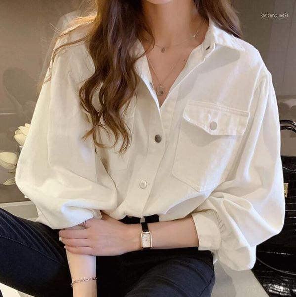 women's blouses & shirts vintage women blusas roupa 2021 spring autumn blouse korean long sleeve womens and female 1, White
women's blouses & shirts vintage women blusas roupa 2021 spring autumn blouse korean long sleeve womens and female 1, White