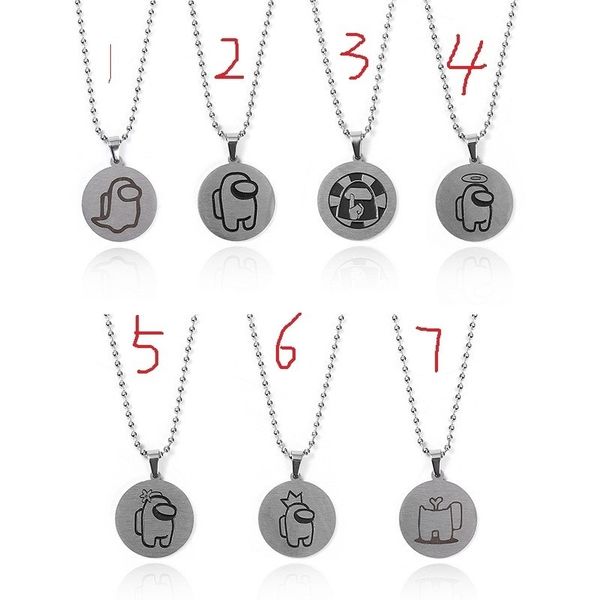 among us necklace stainless steel charms jewelry necklace among us game cartoon anime pendent necklaces kids party gifts cz11801, Red;brown
among us necklace stainless steel charms jewelry necklace among us game cartoon anime pendent necklaces kids party gifts cz11801, Red;brown