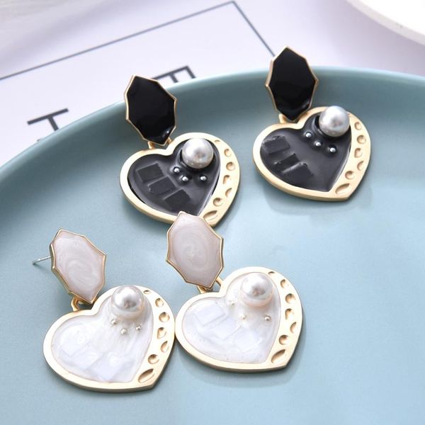 ztech new trend korean earrings heart shaped drop dangle earrings for women charm maxi statement pendant jewelry, Silver
ztech new trend korean earrings heart shaped drop dangle earrings for women charm maxi statement pendant jewelry, Silver