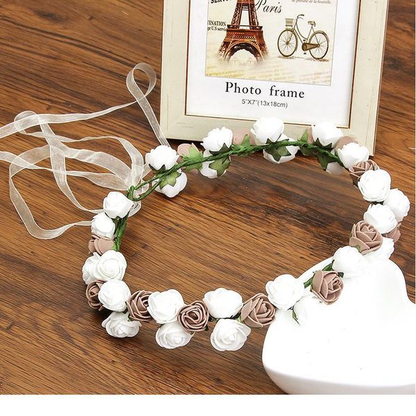 haimeikang girl rose hair accessories boho wreath flower hairband vacation bridal floral with lace up lady headband qylspz
haimeikang girl rose hair accessories boho wreath flower hairband vacation bridal floral with lace up lady headband qylspz