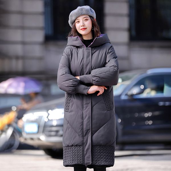 2021 newwomen winter fashion hooded long cotton padded jacket coat thicken warm outwear womens jackets coats 16k0, Black
2021 newwomen winter fashion hooded long cotton padded jacket coat thicken warm outwear womens jackets coats 16k0, Black